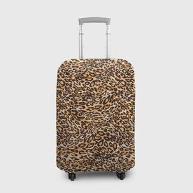 Чехол для чемодана 3D с принтом Leopard в Белгороде, 86% полиэфир, 14% спандекс | двустороннее нанесение принта, прорези для ручек и колес | cheetah | leopard | wool | леопард