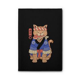 Обложка для автодокументов с принтом Суши Мастер в Белгороде, натуральная кожа |  размер 19,9*13 см; внутри 4 больших “конверта” для документов и один маленький отдел — туда идеально встанут права | Тематика изображения на принте: cat | cats | japan | master | ninja | samurai | sushi | yakuza | катана | кот | котенок | коты | котэ | котята | кошка | мастер | ниндзя | самурай | суши | якудза | япония