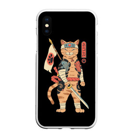 Чехол для iPhone XS Max матовый с принтом Shogun Cat в Белгороде, Силикон | Область печати: задняя сторона чехла, без боковых панелей | cat | cats | japan | ninja | samurai | shogun | yakuza | катана | кот | котенок | коты | котэ | котята | кошка | ниндзя | самурай | сёгун | якудза | япония