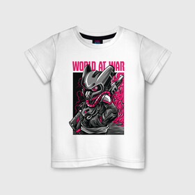 Детская футболка хлопок с принтом War в Белгороде, 100% хлопок | круглый вырез горловины, полуприлегающий силуэт, длина до линии бедер | steampunk | арт | графика | обои | плакат | постер | стимпанк