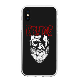 Чехол для iPhone XS Max матовый с принтом KRATOS GOW в Белгороде, Силикон | Область печати: задняя сторона чехла, без боковых панелей | gad of war | game | games | god of war | god of wor | атрей | атрэй | бог войны | игра | игры | кратос