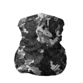 Бандана-труба 3D с принтом Gray Camouflage в Белгороде, 100% полиэстер, ткань с особыми свойствами — Activecool | плотность 150‒180 г/м2; хорошо тянется, но сохраняет форму | army | camo | camouflage | military | камуфляж