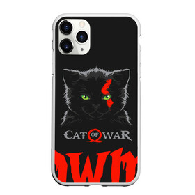 Чехол для iPhone 11 Pro Max матовый с принтом Cat of war в Белгороде, Силикон |  | Тематика изображения на принте: cat | gad of war | game | games | god of war | god of wor | атрей | атрэй | бог войны | игра | игры | кот | котёнок | кошки | кратос