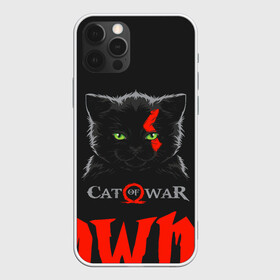 Чехол для iPhone 12 Pro Max с принтом Cat of war в Белгороде, Силикон |  | Тематика изображения на принте: cat | gad of war | game | games | god of war | god of wor | атрей | атрэй | бог войны | игра | игры | кот | котёнок | кошки | кратос