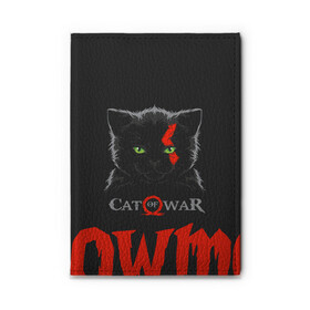 Обложка для автодокументов с принтом Cat of war в Белгороде, натуральная кожа |  размер 19,9*13 см; внутри 4 больших “конверта” для документов и один маленький отдел — туда идеально встанут права | Тематика изображения на принте: cat | gad of war | game | games | god of war | god of wor | атрей | атрэй | бог войны | игра | игры | кот | котёнок | кошки | кратос