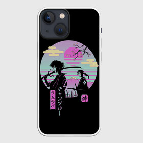 Чехол для iPhone 13 mini с принтом Samurai в Белгороде,  |  | anime | japan | katana | manga | sakura | samurai | sempai | senpai | sun | аниме | закат | катана | манга | сакура | самураи | солнце | япония