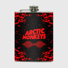 Фляга с принтом arctic monkeys в Белгороде, металлический корпус | емкость 0,22 л, размер 125 х 94 мм. Виниловая наклейка запечатывается полностью | Тематика изображения на принте: arctic monkeys | arctic monkeys live | do i wanna know | domino | domino records | full album | lyrics | mardy bum | whyd you only call me when youre high | арктические обезьяны | домино пластинки | полный альбом | тексты песен