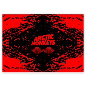 Поздравительная открытка с принтом arctic monkeys в Белгороде, 100% бумага | плотность бумаги 280 г/м2, матовая, на обратной стороне линовка и место для марки
 | arctic monkeys | arctic monkeys live | do i wanna know | domino | domino records | full album | lyrics | mardy bum | whyd you only call me when youre high | арктические обезьяны | домино пластинки | полный альбом | тексты песен