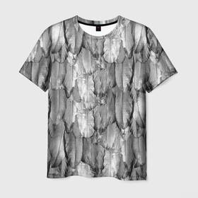 Мужская футболка 3D с принтом White Raven в Белгороде, 100% полиэфир | прямой крой, круглый вырез горловины, длина до линии бедер | plumage | raven | ворон | оперение | перья