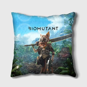 Подушка 3D с принтом Biomutant Биомутант в Белгороде, наволочка – 100% полиэстер, наполнитель – холлофайбер (легкий наполнитель, не вызывает аллергию). | состоит из подушки и наволочки. Наволочка на молнии, легко снимается для стирки | action | animals | biomutant | gamer | nextgen | pc | player | playstation | ps 5 | rpg | steam | sword | top | valve | video games | weapon | xbox | биомутант | валв | видео игры | животные | игрок | иксбокс | меч | некстген | оружие | пк | плей