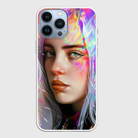 Чехол для iPhone 13 Pro Max с принтом Billie Eilish (Маслом) в Белгороде,  |  | billie eilish | знаменитость | краски | лицо | певица | рисунок