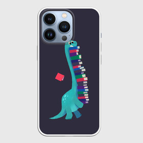 Чехол для iPhone 13 Pro с принтом Book Dinosaur в Белгороде,  |  | barosaurus | book | books | dino | dinosaur | knowledge | study | барозавр | знания | книга | книги | книжный