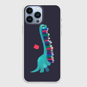 Чехол для iPhone 13 Pro Max с принтом Book Dinosaur в Белгороде,  |  | barosaurus | book | books | dino | dinosaur | knowledge | study | барозавр | знания | книга | книги | книжный