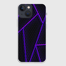 Чехол для iPhone 13 mini с принтом СОТЫ НЕОНОВЫЕ   ГЕОМЕТРИЯ в Белгороде,  |  | tegunvteg | броня | геометрия | неон | полосы | ромбы | соты | стальная броня | текстура