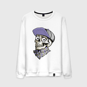 Мужской свитшот хлопок с принтом Скелет в рубашке и кепке в Белгороде, 100% хлопок |  | bone | dead | death | hipster | horror | skelet | skeleton | skull | кости | скелет | ужасы | хипстер | хоррор | череп