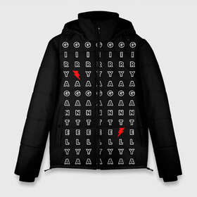 Мужская зимняя куртка 3D с принтом Stand out black в Белгороде, верх — 100% полиэстер; подкладка — 100% полиэстер; утеплитель — 100% полиэстер | длина ниже бедра, свободный силуэт Оверсайз. Есть воротник-стойка, отстегивающийся капюшон и ветрозащитная планка. 

Боковые карманы с листочкой на кнопках и внутренний карман на молнии. | black energy | выделение | молния | свободный текст | энергия