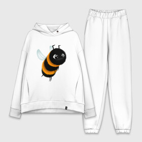 Женский костюм хлопок Oversize с принтом Пчела в Белгороде,  |  | bee | bees | пчела | пчелы | шмель