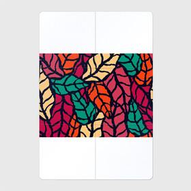 Магнитный плакат 2Х3 с принтом Листья в Белгороде, Полимерный материал с магнитным слоем | 6 деталей размером 9*9 см | абстракция | арт | листики | молодежное | пестрое | природа | яркое
