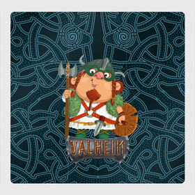 Магнитный плакат 3Х3 с принтом Valheim веселый викинг в Белгороде, Полимерный материал с магнитным слоем | 9 деталей размером 9*9 см | fantasy | mmo | valheim | valve | валхейм | вальхейм | викинги | выживалка | игра | королевская битва | ммо | ролевая игра | фэнтази