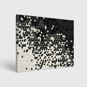 Холст прямоугольный с принтом Абстракция в Белгороде, 100% ПВХ |  | Тематика изображения на принте: абстракция | арт | белый | вектор | векторный рисунок | рисунок | треугольник | треугольники | чёрно белый | чёрный
