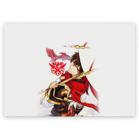Поздравительная открытка с принтом Ye Xiu The Kings Avatar в Белгороде, 100% бумага | плотность бумаги 280 г/м2, матовая, на обратной стороне линовка и место для марки
 | master of skill | quan zhi gao shou | the kings avatar | ye xiu | аватар короля | е сю