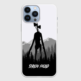 Чехол для iPhone 13 Pro Max с принтом SIREN HEAD | DARK FOREST в Белгороде,  |  | 6789 | cartoon | cat | dark | forest | foundation | head | monster | mountains | scp | siren | sirenhead | голова | горы | кот | лес | монстр | объект | объекты | сирена | сиреноголовый | фонд | чудище | чудовище