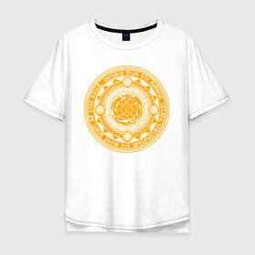 Мужская футболка хлопок Oversize с принтом Магический круг в Белгороде, 100% хлопок | свободный крой, круглый ворот, “спинка” длиннее передней части | доктор стрэндж | константин | круг | магия | сверхъестественное