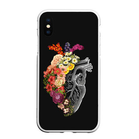 Чехол для iPhone XS Max матовый с принтом Natural Heart Dual в Белгороде, Силикон | Область печати: задняя сторона чехла, без боковых панелей | 8 | flower | flowers | garden | heart | natural | symbiote | день | женский | марта | международный | природа | растения | сердце | симбиот | цветы