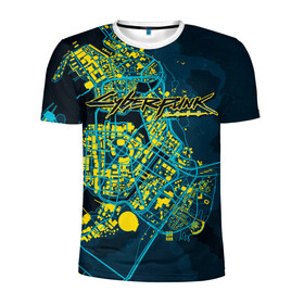 Мужская футболка 3D спортивная с принтом Cyberpunk  в Белгороде, 100% полиэстер с улучшенными характеристиками | приталенный силуэт, круглая горловина, широкие плечи, сужается к линии бедра | 2077 | cd project | cd project red | cyber | cyberpunk | cyberpunk 2077 | lizzy | map | mox | moxes | night city wire | punk | still | the mox | witcher | банда | карта | кибер | киберпанк | киберпанк 2077 | лиззи | моксес | панк | сайбер |