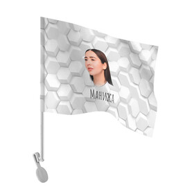 Флаг для автомобиля с принтом Манижа 3D фон в Белгороде, 100% полиэстер | Размер: 30*21 см | manizha | далеровна | душанбе | евровидение | евровидение 2021 | манижа | певица | таджикистан | хамраева
