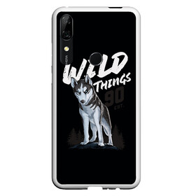 Чехол для Honor P Smart Z с принтом Wild Things в Белгороде, Силикон | Область печати: задняя сторона чехла, без боковых панелей | Тематика изображения на принте: wolf | волк | лес | пес | север | собака | хаски