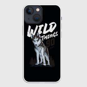 Чехол для iPhone 13 mini с принтом Wild Things в Белгороде,  |  | wolf | волк | лес | пес | север | собака | хаски