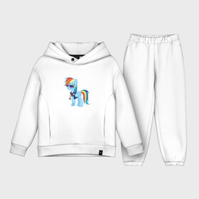 Детский костюм хлопок Oversize с принтом Pony   Rainbow Dash в Белгороде,  |  | applejack | friendship | mylittlepony | rainbow dash | twilight sparkle | waifu | вайфу | дружба это магия | кони | моя маленькая пони | мультфильм | пони | радуга | ренбоу деш | эплджек