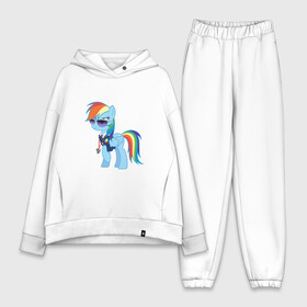 Женский костюм хлопок Oversize с принтом Pony   Rainbow Dash в Белгороде,  |  | applejack | friendship | mylittlepony | rainbow dash | twilight sparkle | waifu | вайфу | дружба это магия | кони | моя маленькая пони | мультфильм | пони | радуга | ренбоу деш | эплджек