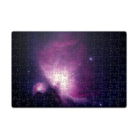 Пазл магнитный 126 элементов с принтом Туманность Ориона в Белгороде, полимерный материал с магнитным слоем | 126 деталей, размер изделия —  180*270 мм | астрономия | космос | темный | туманность | фиолетовый