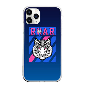 Чехол для iPhone 11 Pro матовый с принтом Roar Tiger в Белгороде, Силикон |  | roar | большая кошка | полосатый | тигр | тигрица | хищник