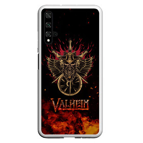 Чехол для Honor 20 с принтом Valheim символ черепа в Белгороде, Силикон | Область печати: задняя сторона чехла, без боковых панелей | Тематика изображения на принте: fantasy | mmo | valheim | valve | валхейм | вальхейм | викинги | выживалка | игра | королевская битва | ммо | ролевая игра | фэнтази