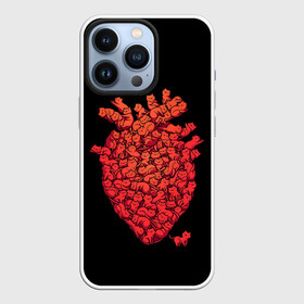 Чехол для iPhone 13 Pro с принтом Сердце Из Котиков в Белгороде,  |  | cat | cats | heart | kittens | love | meow | moore | red | кот | котики | котята | кошка | красный | лав | любовь | мур | мяу | сердечко | сердце