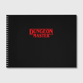 Альбом для рисования с принтом Stranger Dungeon Master в Белгороде, 100% бумага
 | матовая бумага, плотность 200 мг. | Тематика изображения на принте: aniki | billy | boss | boy | bucks | dark | deep | door | dungeon | fantasy | gachi | gachimuchi | gym | hundred | master | muchi | next | stranger | the | things | three | van | wee | билли | ван | гачи | гачимучи | дела | мучи |