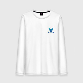 Мужской лонгслив хлопок с принтом Terran logo mini | Blue в Белгороде, 100% хлопок |  | marine | terran | земляне | маринос | морпехи | раса людей | терран