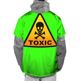 Накидка на куртку 3D с принтом Toxic People в Белгороде, 100% полиэстер |  | toxic | токсин | токсичный | яд