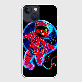 Чехол для iPhone 13 mini с принтом Глитч Космонавт в Белгороде,  |  | alien | earth | galaxy | glitch | hello | mars | moon | nasa | satellite | space | star | абстракция | вселенная | глитч | звезда | земля | космонавт | космос | луна | марс | наса | нло | паттерн | планета | привет | спорт | спутник | текс