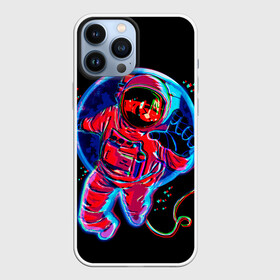 Чехол для iPhone 13 Pro Max с принтом Глитч Космонавт в Белгороде,  |  | alien | earth | galaxy | glitch | hello | mars | moon | nasa | satellite | space | star | абстракция | вселенная | глитч | звезда | земля | космонавт | космос | луна | марс | наса | нло | паттерн | планета | привет | спорт | спутник | текс