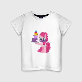 Детская футболка хлопок с принтом My Little Pony Pinkie Pie в Белгороде, 100% хлопок | круглый вырез горловины, полуприлегающий силуэт, длина до линии бедер | Тематика изображения на принте: applejack | friendship | mylittlepony | rainbow dash | twilight sparkle | waifu | вайфу | дружба это магия | друзья | кони | моя маленькая пони | мультфильм | пони | радуга | ренбоу деш | эплджек