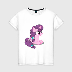Женская футболка хлопок с принтом Pony Pink Mammal Purple - Litt в Белгороде, 100% хлопок | прямой крой, круглый вырез горловины, длина до линии бедер, слегка спущенное плечо | applejack | friendship | mylittlepony | rainbow dash | twilight sparkle | waifu | вайфу | дружба это магия | друзья | кони | моя маленькая пони | мультфильм | пони | радуга | ренбоу деш | эплджек