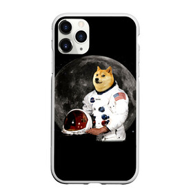 Чехол для iPhone 11 Pro Max матовый с принтом Доги Космонавт в Белгороде, Силикон |  | doge | earth | mars | meme | moon | nasa | space | star | usa | америка | гагарин | доги | животные | звезда | земля | корги | космонавт | космос | луна | марс | мем | наса | планета | прикол | собака | сша | флаг