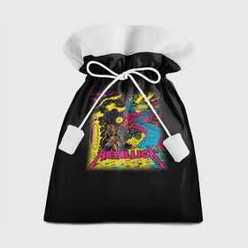 Подарочный 3D мешок с принтом Metallica | Металика в Белгороде, 100% полиэстер | Размер: 29*39 см | american | metal band | metallica | music | mystic | rock | американская | металлика | музыка | рок