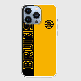 Чехол для iPhone 13 Pro с принтом NHL BOSTON BRUINS в Белгороде,  |  | black | boston | bruins | hockey | ice | logo | nhl | sport | usa | бостон | брюинз | кубок | логотип | нхл | спорт | стэнли | хоккей