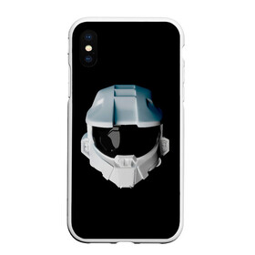 Чехол для iPhone XS Max матовый с принтом Halo Infinite White в Белгороде, Силикон | Область печати: задняя сторона чехла, без боковых панелей | game | games | halo | heilo | master chif | spartan | игра | игры | ковенант | ковенанты | мастер чиф | спартанец | хало | хейло | хэйло