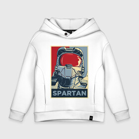 Детское худи Oversize хлопок с принтом Spartan in da hood в Белгороде, френч-терри — 70% хлопок, 30% полиэстер. Мягкий теплый начес внутри —100% хлопок | боковые карманы, эластичные манжеты и нижняя кромка, капюшон на магнитной кнопке | Тематика изображения на принте: game | games | halo | heilo | master chif | spartan | игра | игры | ковенант | ковенанты | мастер чиф | спартанец | хало | хейло | хэйло